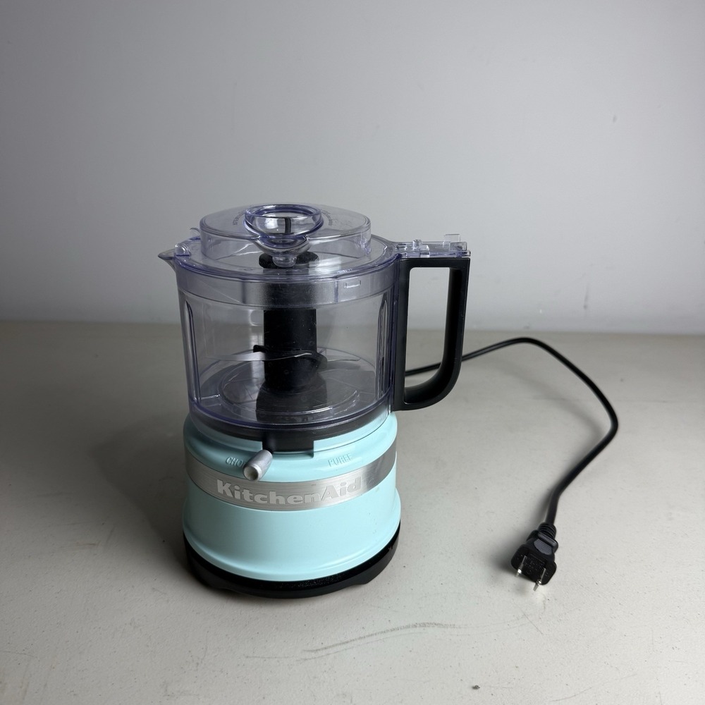 KitchenAid KFC3516IC 3.5-Cup Food Chopper, Teal MISSING LID READ